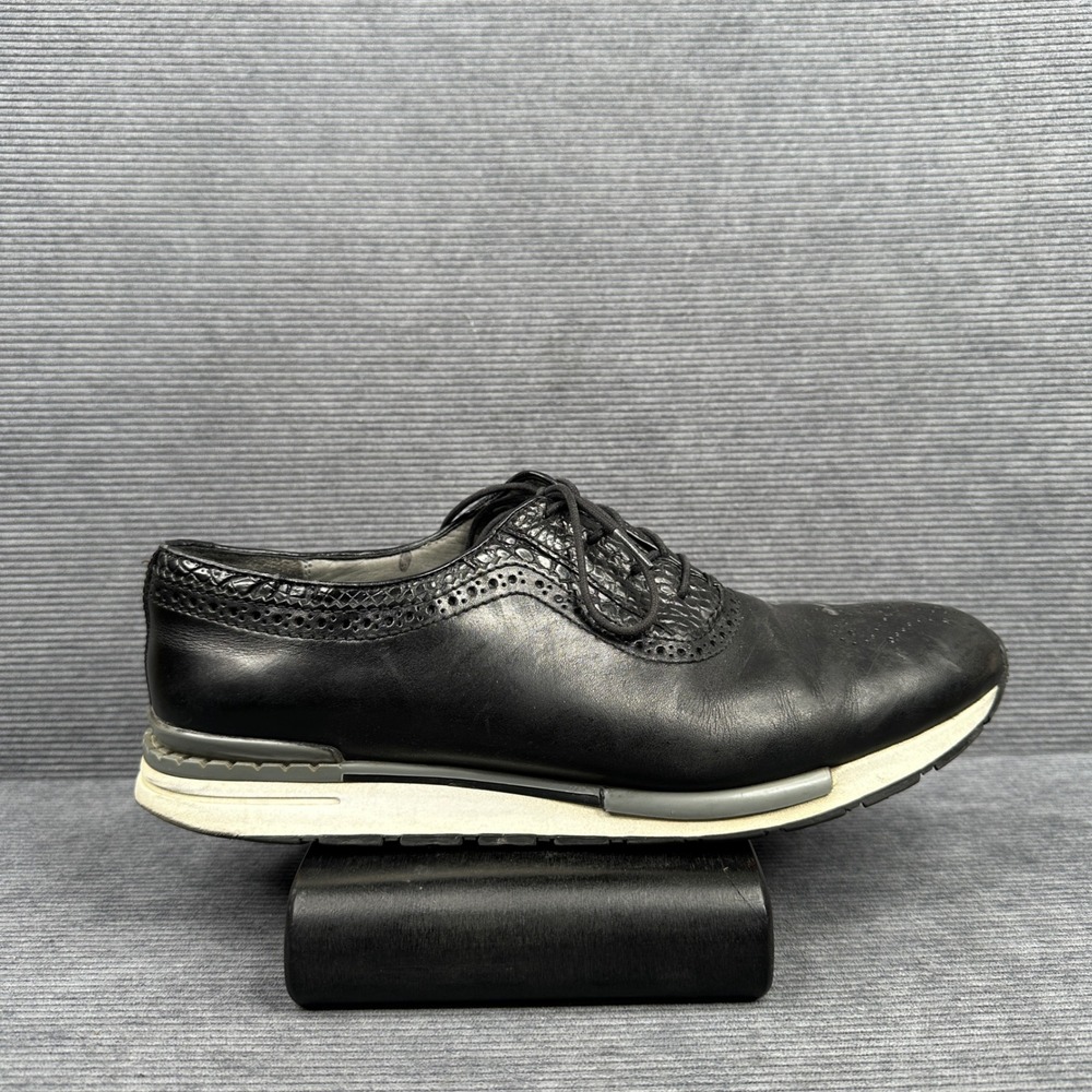 Simon Carter Black Leather Wingtip Brogue Hybrid Oxford Shoes 80911 A Size 30